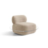 Amalfi Drehsessel aus Chenille in Dunkelbeige (Golden 21), 84x91 cm von Ferrani Interiors – Bild 1