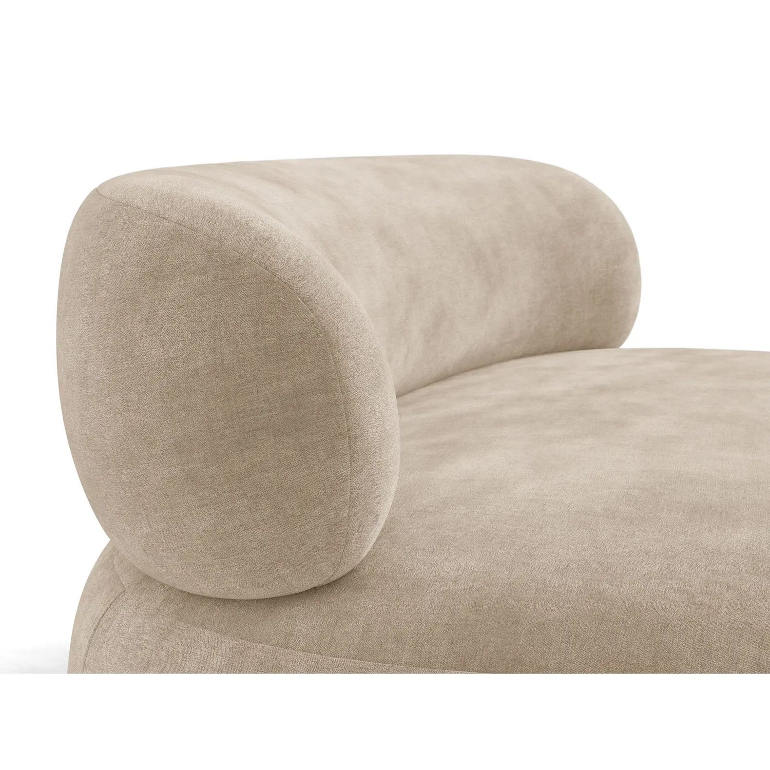 Amalfi Drehsessel aus Chenille in Dunkelbeige (Golden 21), 84x91 cm von Ferrani Interiors – Bild 6