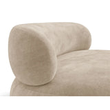 Amalfi Drehsessel aus Chenille in Dunkelbeige (Golden 21), 84x91 cm von Ferrani Interiors – Bild 6