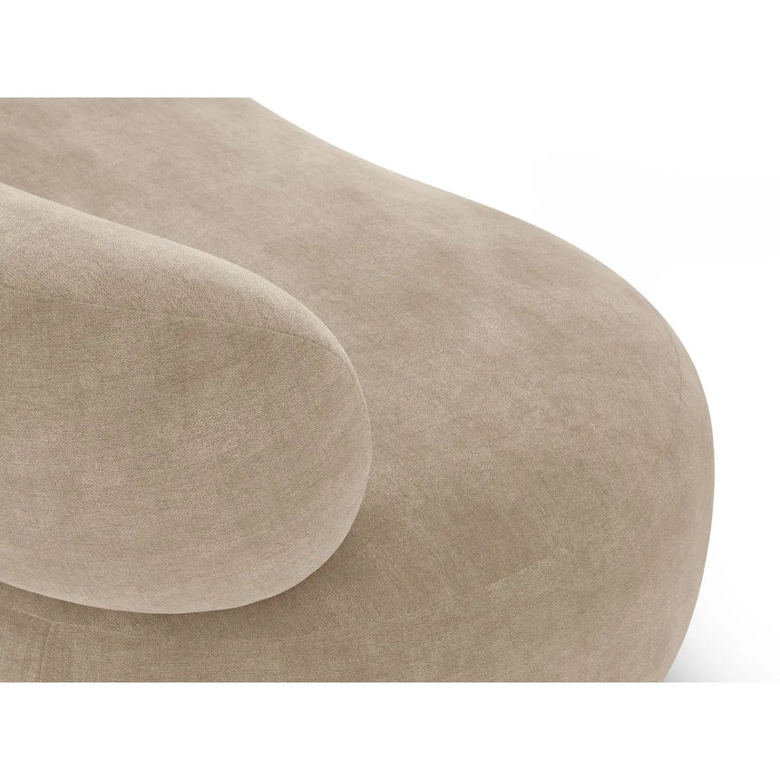 Amalfi Drehsessel aus Chenille in Dunkelbeige (Golden 21), 84x91 cm von Ferrani Interiors – Bild 7