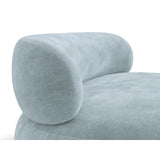 Amalfi Drehsessel aus Chenille in Pastellblau (Golden 72), 84x91 cm von Ferrani Interiors – Bild 6