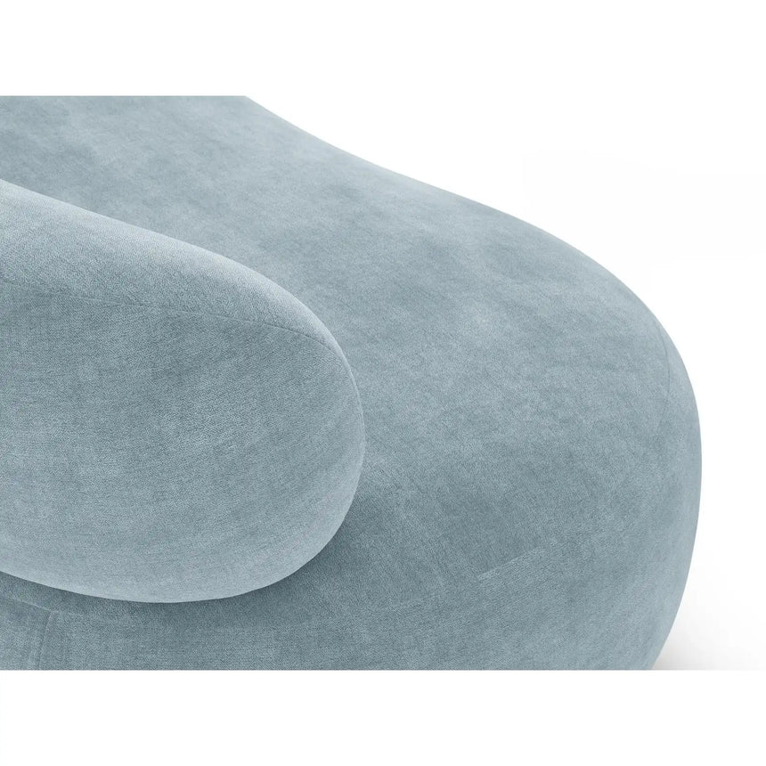 Amalfi Drehsessel aus Chenille in Pastellblau (Golden 72), 84x91 cm von Ferrani Interiors – Bild 7
