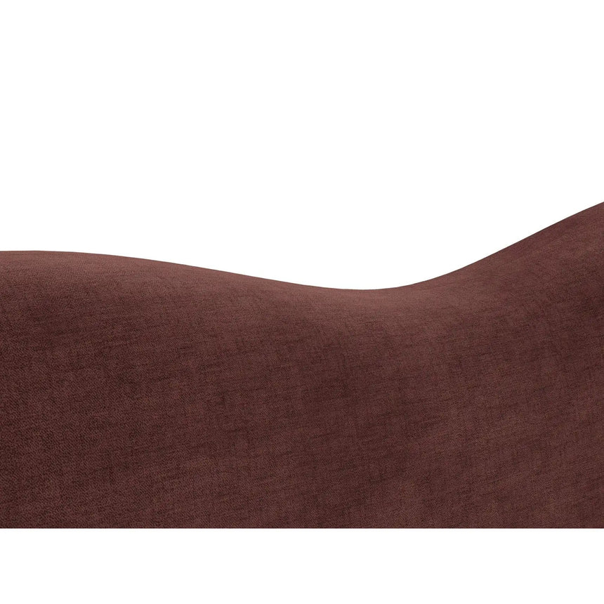 Amalfi Polsterbett mit Bettkasten und Kopfteil aus Chenille in Kirschholz (Golden 68), 160x200 cm von Ferrani Interiors – Bild 7