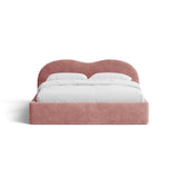Amalfi Polsterbett mit Bettkasten und Kopfteil aus Chenille in Rosa (Golden 63), 140x200 cm von Ferrani Interiors – Bild 5