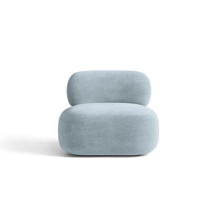 Amalfi Sessel aus Chenille in Pastellblau (Golden 72), 84x91 cm von Ferrani Interiors – Bild 3