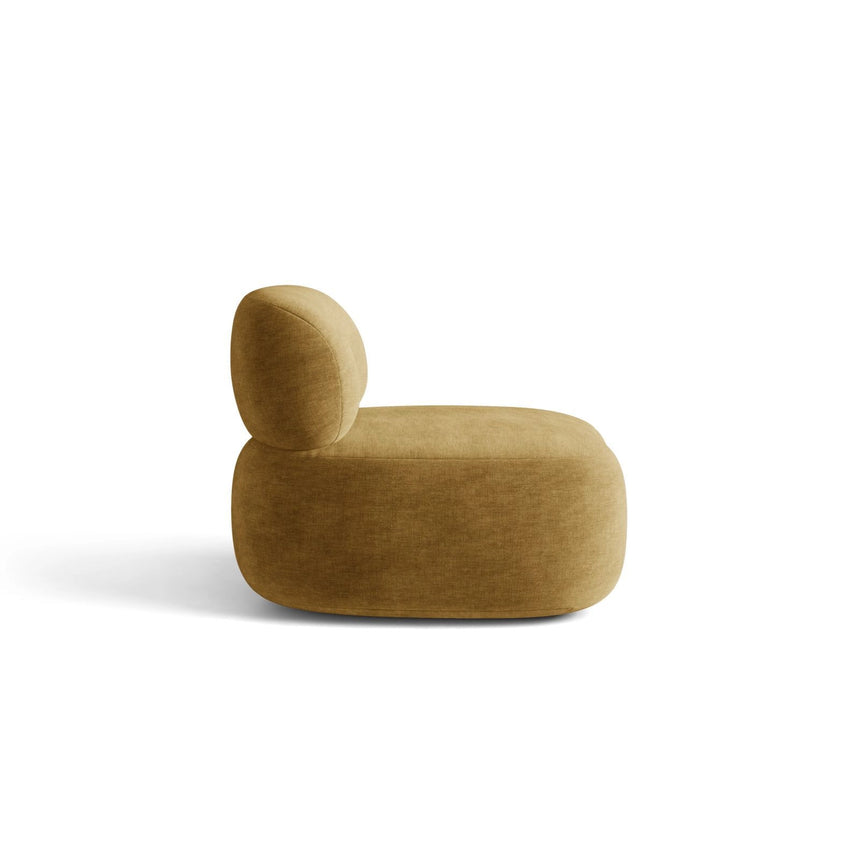 Amalfi Sessel aus Chenille in Senfgelb (Golden 46), 84x91 cm von Ferrani Interiors – Bild 4