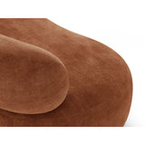 Amalfi Sessel aus Chenille in Terrakotta (Golden 56), 84x91 cm von Ferrani Interiors – Bild 7