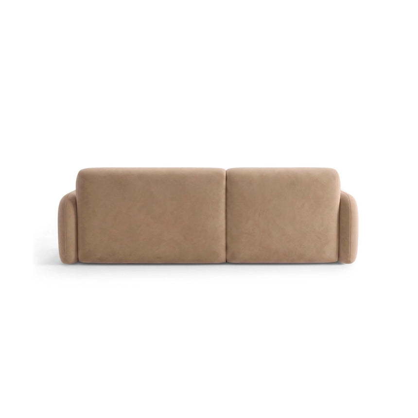 Carrara 3-Sitzer Ecksofa links aus Samt in Beige (Bluvel 28), 219x165 cm von Ferrani Interiors – Bild 5