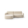 Carrara 3-Sitzer Ecksofa links aus Samt oder Strukturstoff, 219x165 cm von Ferrani Interiors – Bild 1