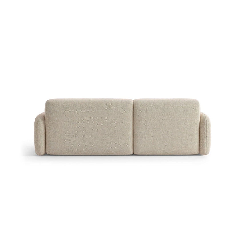 Carrara 3-Sitzer Ecksofa links aus Strukturstoff in Beige (Scott Sand), 219x165 cm von Ferrani Interiors – Bild 5
