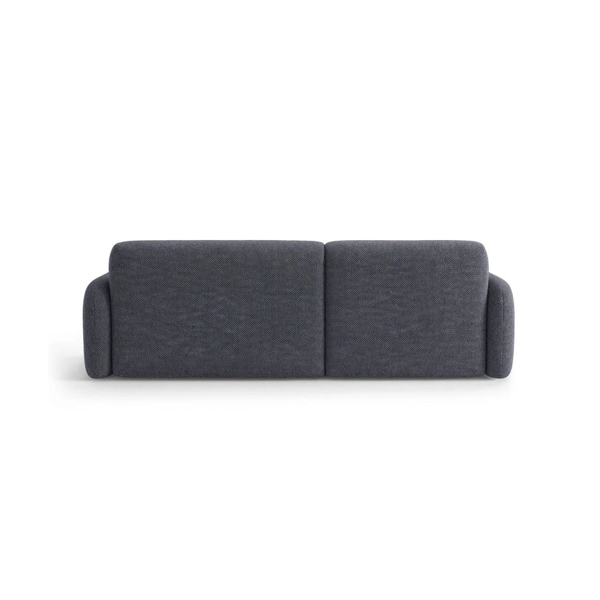 Carrara 3-Sitzer Ecksofa links aus Strukturstoff in Dunkelblau (Scott Ocean), 219x165 cm von Ferrani Interiors – Bild 5