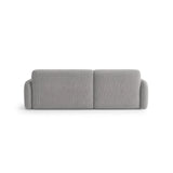 Carrara 3-Sitzer Ecksofa links aus Strukturstoff in Grau (Scott Ash), 219x165 cm von Ferrani Interiors – Bild 5