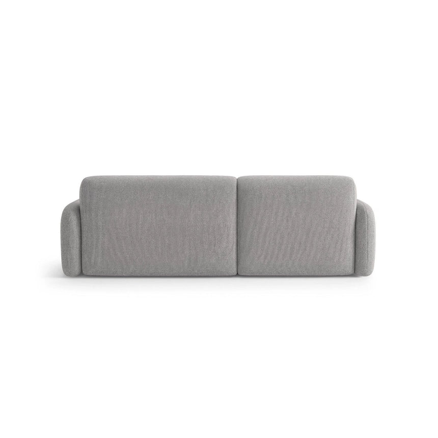 Carrara 3-Sitzer Ecksofa links aus Strukturstoff in Grau (Scott Ash), 219x165 cm von Ferrani Interiors – Bild 5