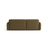 Carrara 3-Sitzer Ecksofa links aus Strukturstoff in Oliv (Scott Moss), 219x165 cm von Ferrani Interiors – Bild 5