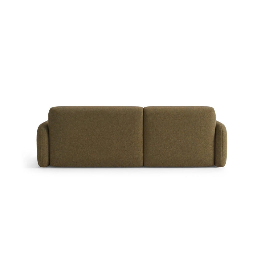Carrara 3-Sitzer Ecksofa links aus Strukturstoff in Oliv (Scott Moss), 219x165 cm von Ferrani Interiors – Bild 5