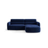 Carrara 3-Sitzer Ecksofa rechts aus Samt in Königsblau (Bluvel 86), 219x165 cm von Ferrani Interiors – Bild 1