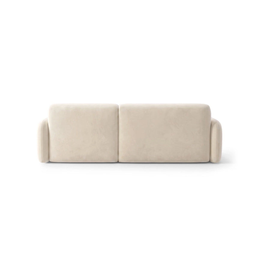 Carrara 3-Sitzer Ecksofa rechts aus Samt oder Strukturstoff, 219x165 cm von Ferrani Interiors – Bild 5