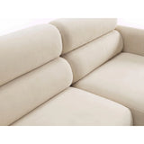 Carrara 3-Sitzer Ecksofa rechts aus Samt oder Strukturstoff, 219x165 cm von Ferrani Interiors – Bild 6