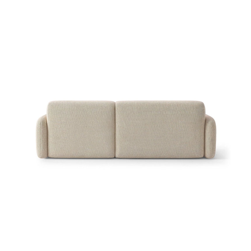 Carrara 3-Sitzer Ecksofa rechts aus Strukturstoff in Beige (Scott Sand), 219x165 cm von Ferrani Interiors – Bild 5
