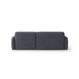 Carrara 3-Sitzer Ecksofa rechts aus Strukturstoff in Dunkelblau (Scott Ocean), 219x165 cm von Ferrani Interiors – Bild 5