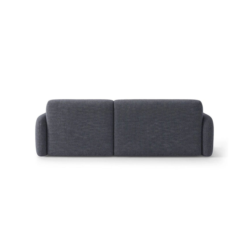 Carrara 3-Sitzer Ecksofa rechts aus Strukturstoff in Dunkelblau (Scott Ocean), 219x165 cm von Ferrani Interiors – Bild 5
