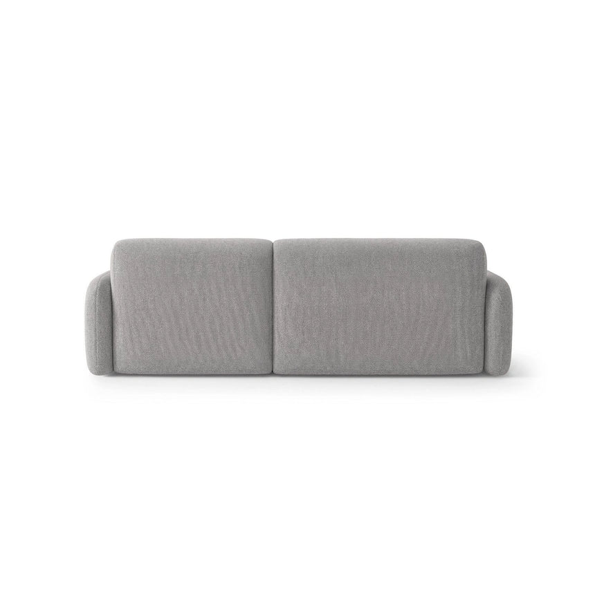 Carrara 3-Sitzer Ecksofa rechts aus Strukturstoff in Grau (Scott Ash), 219x165 cm von Ferrani Interiors – Bild 5