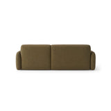 Carrara 3-Sitzer Ecksofa rechts aus Strukturstoff in Oliv (Scott Moss), 219x165 cm von Ferrani Interiors – Bild 5