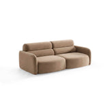 Carrara 3-Sitzer Sofa aus Samt in Beige (Bluvel 28), 194x100 cm von Ferrani Interiors – Bild 4