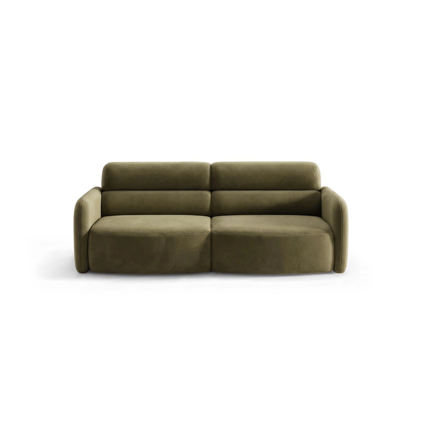 Carrara 3-Sitzer Sofa aus Samt in Grün (Bluvel 77), 194x100 cm von Ferrani Interiors – Bild 1