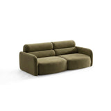Carrara 3-Sitzer Sofa aus Samt in Grün (Bluvel 77), 194x100 cm von Ferrani Interiors – Bild 4