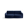 Carrara 3-Sitzer Sofa aus Samt in Königsblau (Bluvel 86), 194x100 cm von Ferrani Interiors – Bild 1