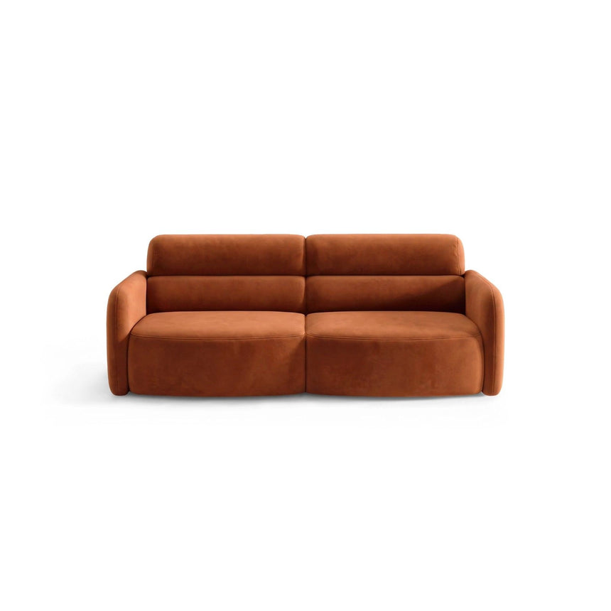 Carrara 3-Sitzer Sofa aus Samt in Terrakotta (Bluvel 4215), 194x100 cm von Ferrani Interiors – Bild 1