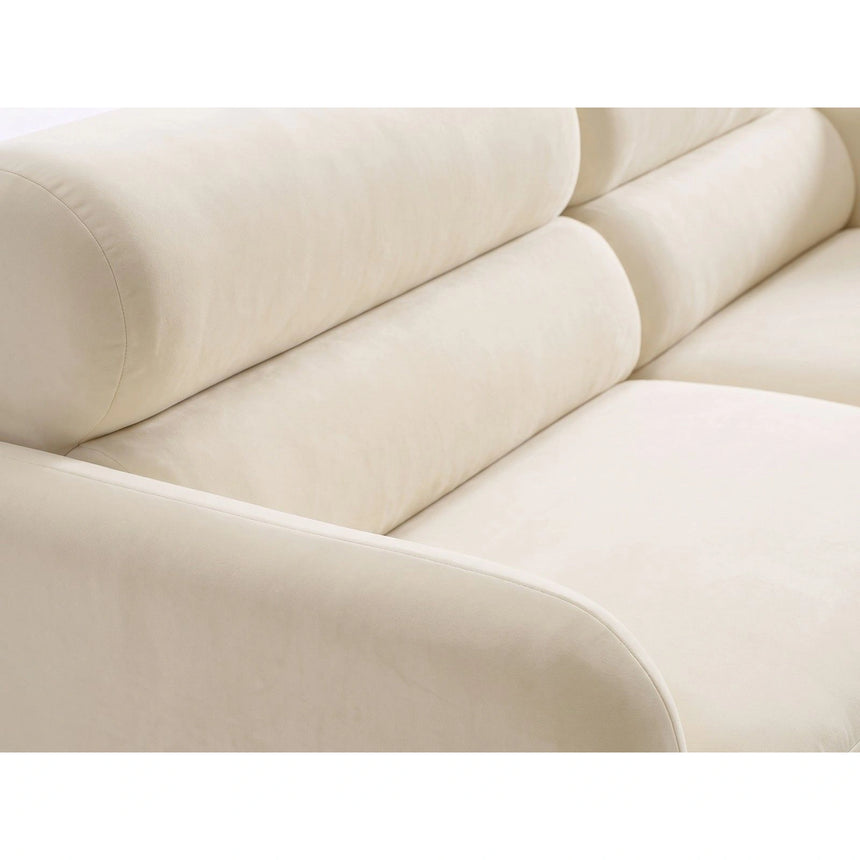 Carrara 3-Sitzer Sofa aus Samt oder Strukturstoff, 194x100 cm von Ferrani Interiors – Bild 6
