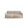 Carrara 3-Sitzer Sofa aus Strukturstoff in Beige (Scott Sand), 194x100 cm von Ferrani Interiors – Bild 1