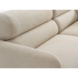 Carrara 3-Sitzer Sofa aus Strukturstoff in Beige (Scott Sand), 194x100 cm von Ferrani Interiors – Bild 6