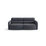 Carrara 3-Sitzer Sofa aus Strukturstoff in Dunkelblau (Scott Ocean), 194x100 cm von Ferrani Interiors – Bild 1