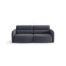 Carrara 3-Sitzer Sofa aus Strukturstoff in Dunkelblau (Scott Ocean), 194x100 cm von Ferrani Interiors – Bild 1