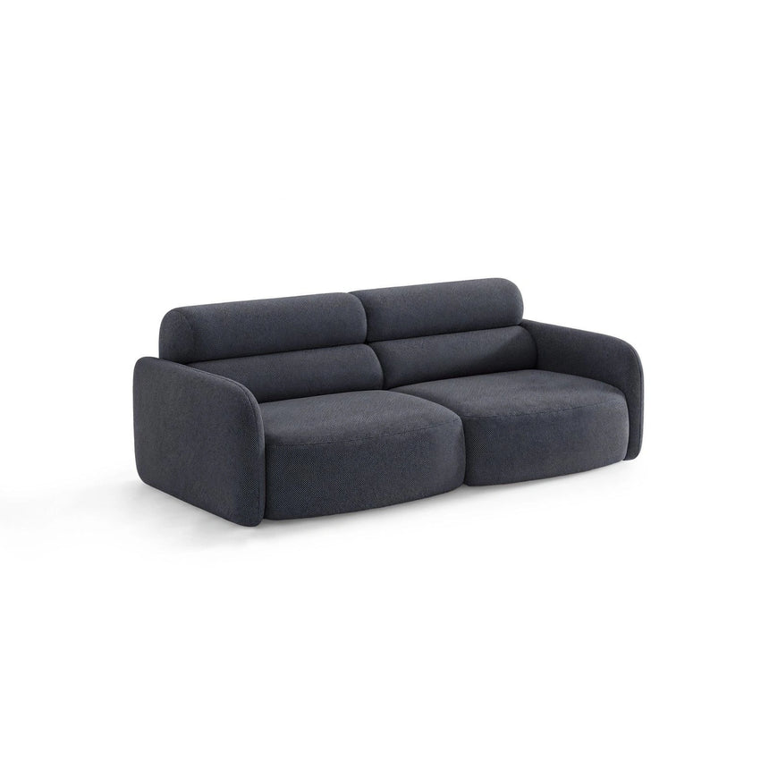 Carrara 3-Sitzer Sofa aus Strukturstoff in Dunkelblau (Scott Ocean), 194x100 cm von Ferrani Interiors – Bild 4