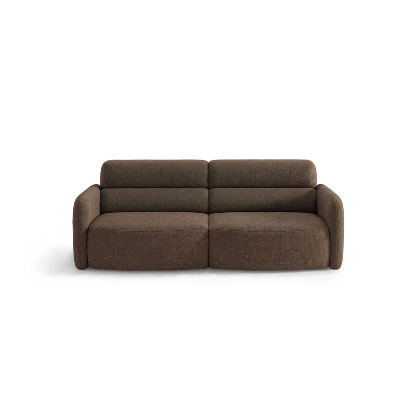 Carrara 3-Sitzer Sofa aus Strukturstoff in Dunkelbraun (Scott Ebony), 194x100 cm von Ferrani Interiors – Bild 1