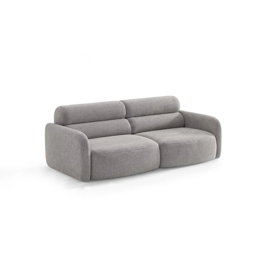 Carrara 3-Sitzer Sofa aus Strukturstoff in Grau (Scott Ash), 194x100 cm von Ferrani Interiors – Bild 4