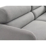 Carrara 3-Sitzer Sofa aus Strukturstoff in Grau (Scott Ash), 194x100 cm von Ferrani Interiors – Bild 6