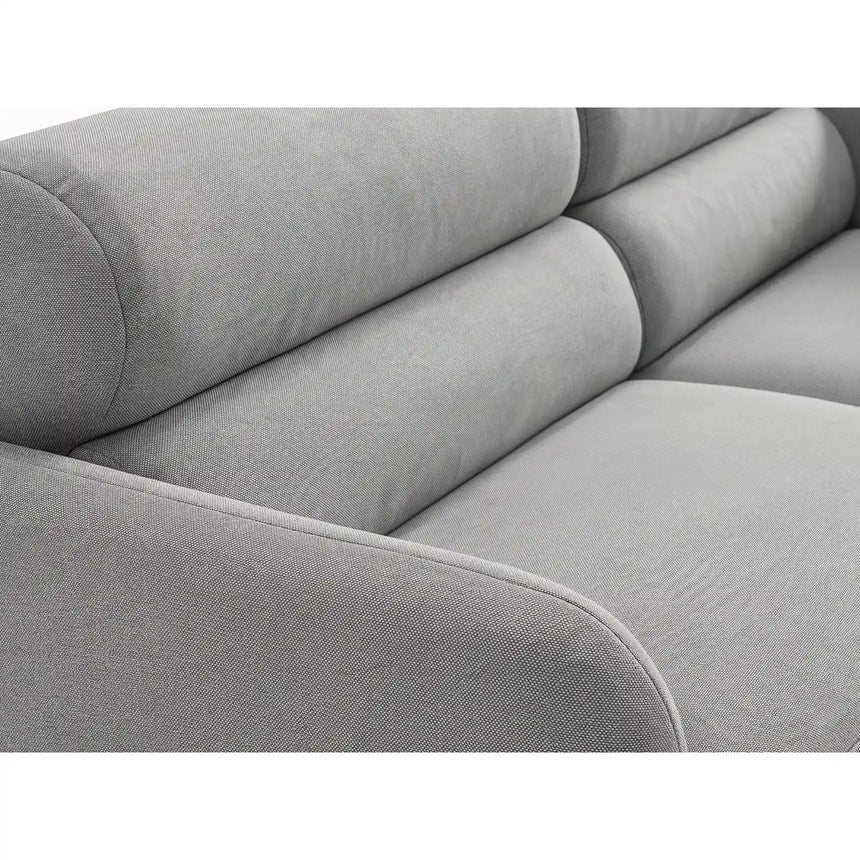 Carrara 3-Sitzer Sofa aus Strukturstoff in Grau (Scott Ash), 194x100 cm von Ferrani Interiors – Bild 6