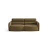 Carrara 3-Sitzer Sofa aus Strukturstoff in Oliv (Scott Moss), 194x100 cm von Ferrani Interiors – Bild 1