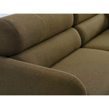 Carrara 3-Sitzer Sofa aus Strukturstoff in Oliv (Scott Moss), 194x100 cm von Ferrani Interiors – Bild 6