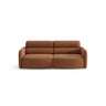 Carrara 3-Sitzer Sofa aus Strukturstoff in Terrakotta (Scott Terracotta), 194x100 cm von Ferrani Interiors – Bild 1