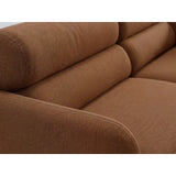 Carrara 3-Sitzer Sofa aus Strukturstoff in Terrakotta (Scott Terracotta), 194x100 cm von Ferrani Interiors – Bild 6