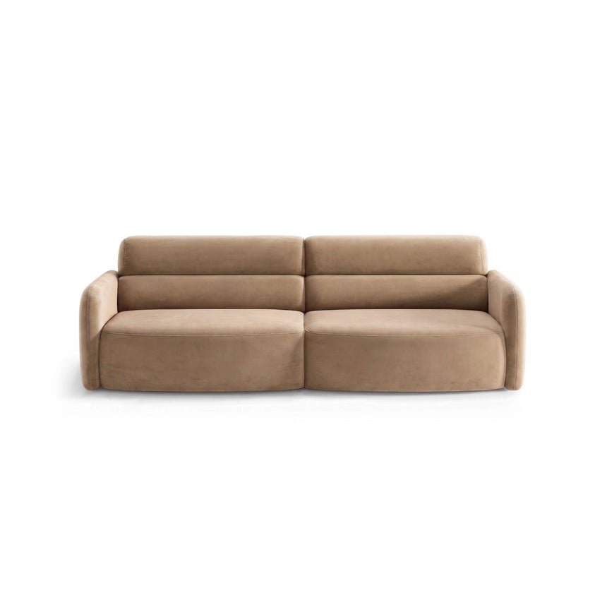 Carrara 4-Sitzer Sofa aus Samt in Beige (Bluvel 28), 244x100 cm von Ferrani Interiors – Bild 1