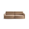 Carrara 4-Sitzer Sofa aus Samt in Beige (Bluvel 28), 244x100 cm von Ferrani Interiors – Bild 1