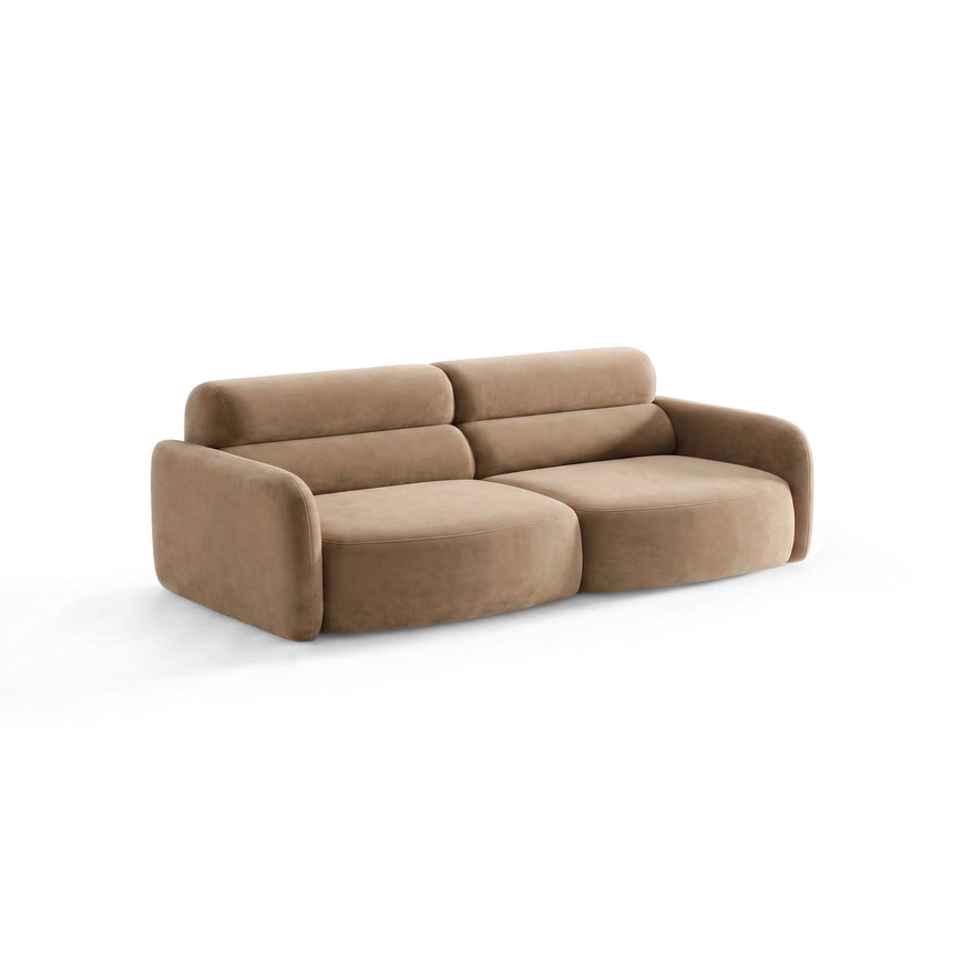 Carrara 4-Sitzer Sofa aus Samt in Beige (Bluvel 28), 244x100 cm von Ferrani Interiors – Bild 4