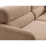 Carrara 4-Sitzer Sofa aus Samt in Beige (Bluvel 28), 244x100 cm von Ferrani Interiors – Bild 6
